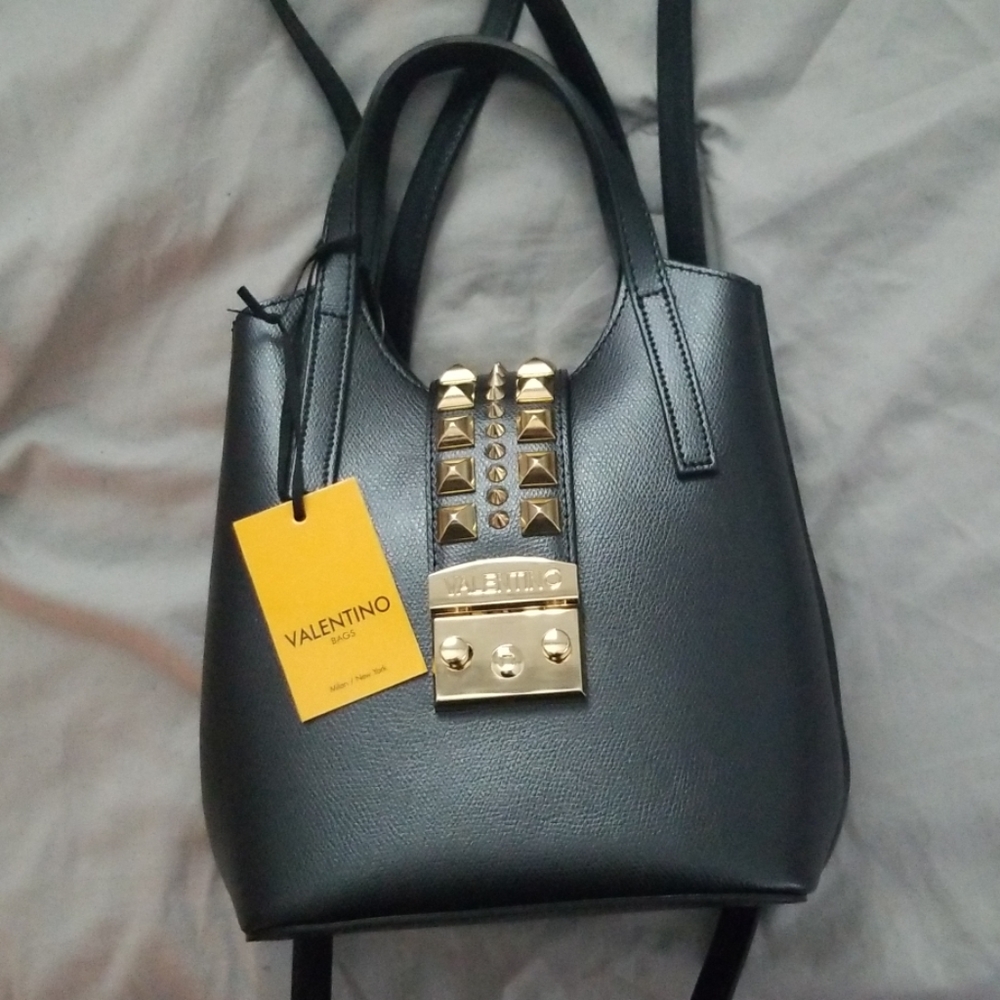 Valentino Momo Palmellato Leather Mini Backpack
